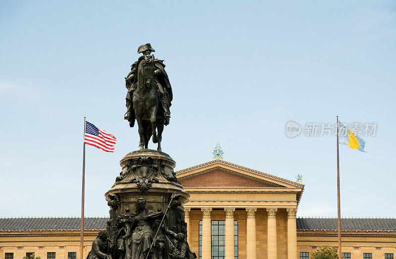 华盛顿纪念碑和费城艺术博物馆