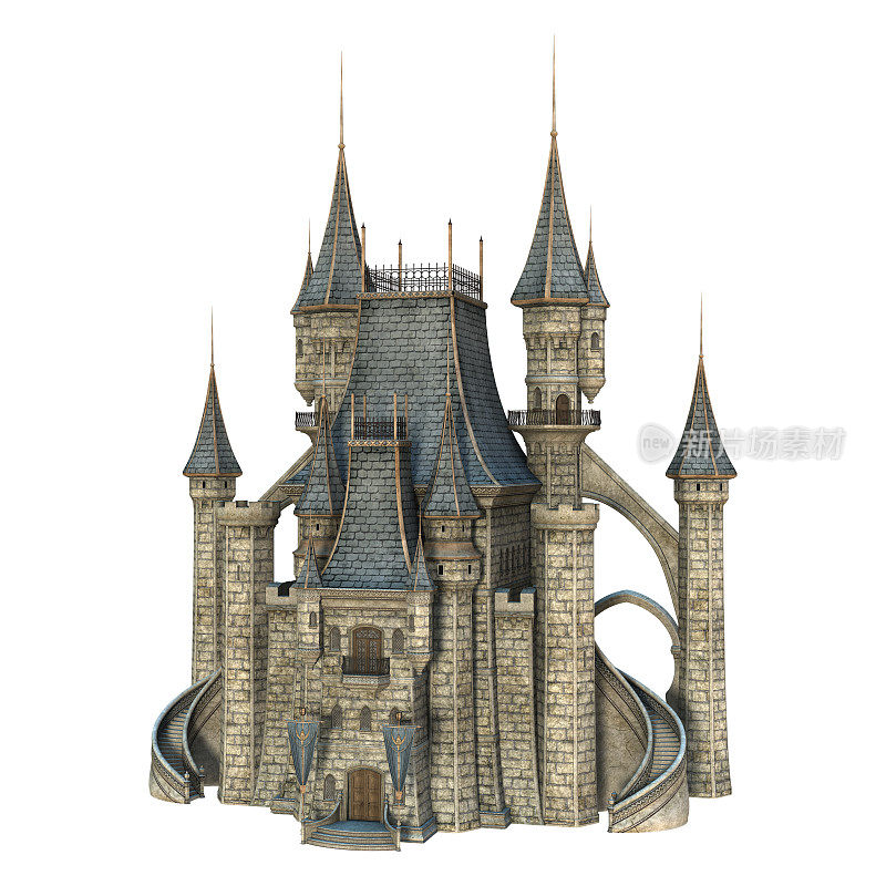 3D渲染童话城堡