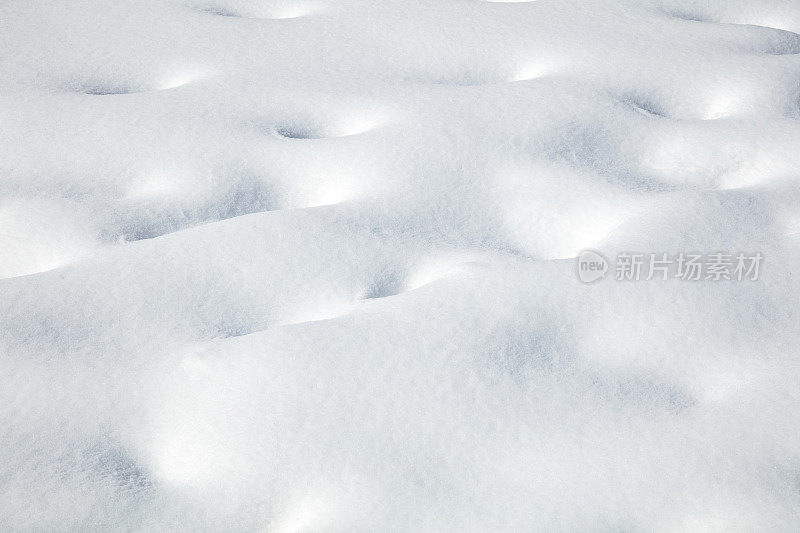 特写雪背景