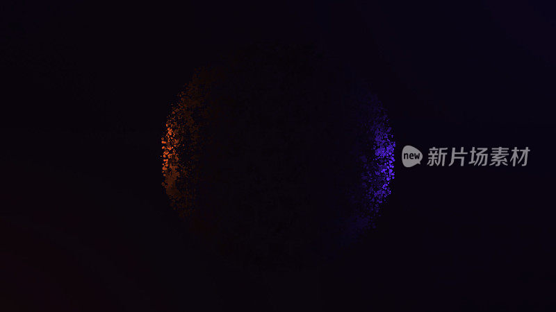神奇的闪闪发光的粒子圈动画。明亮的漩涡。发光的螺旋盖。彩色闪亮和旋转的光粒子在一个环形。黑色的优雅。光环。火花粒子。摘要背景以圆形小形状形成