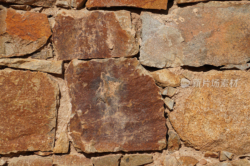 古老的古罗马砌块石墙背景