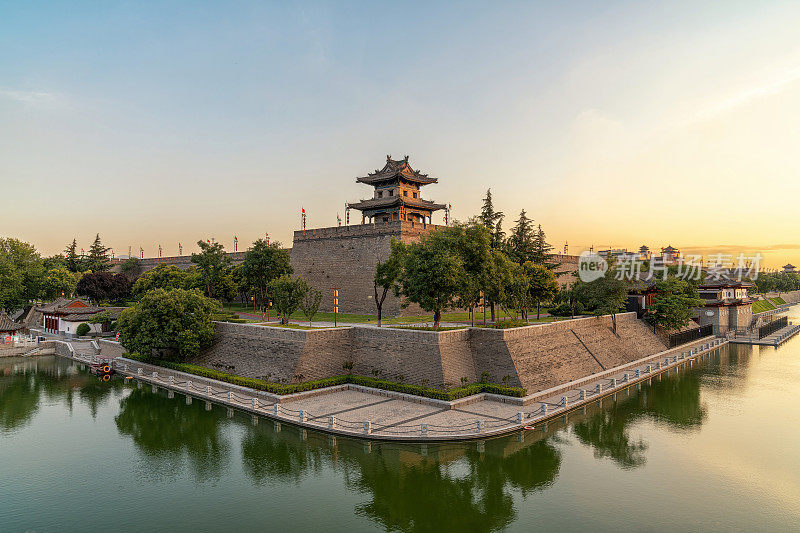 中国西安古城墙遗址公园