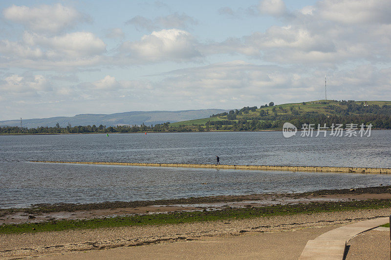 英格兰苏格兰格拉斯哥海伦斯堡的克莱德湾海岸