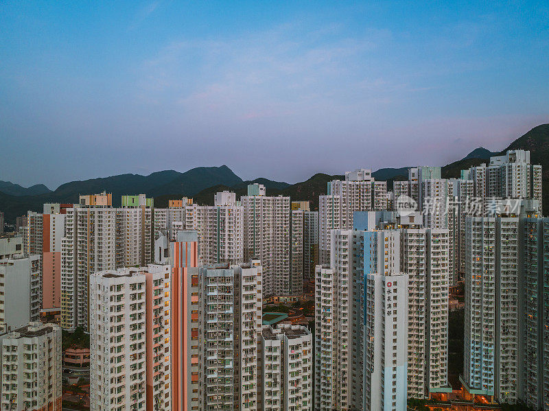 香港沙田地区的住宅大厦