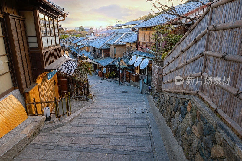 忍者坂街的京都市景