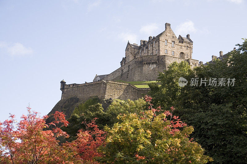 秋天的爱丁堡城堡