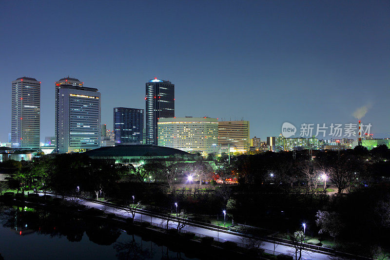 日本大阪的夜晚