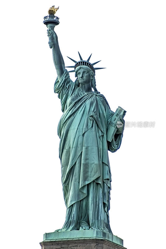 自由女神像在纽约被孤立