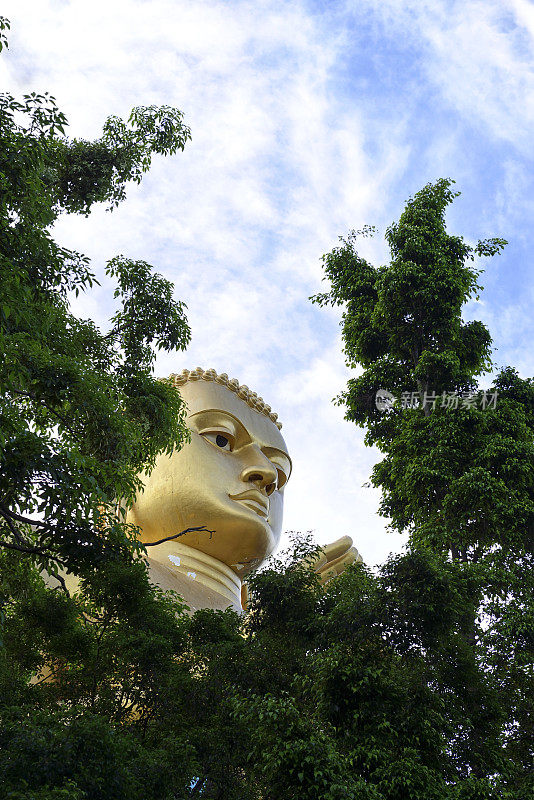 斯里兰卡丹布拉寺前的佛像