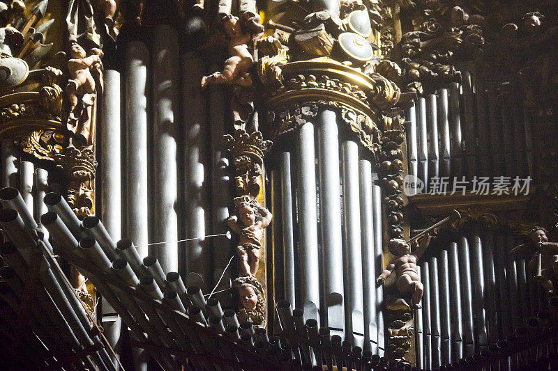 圣地亚哥德孔波斯特拉大教堂的管风琴