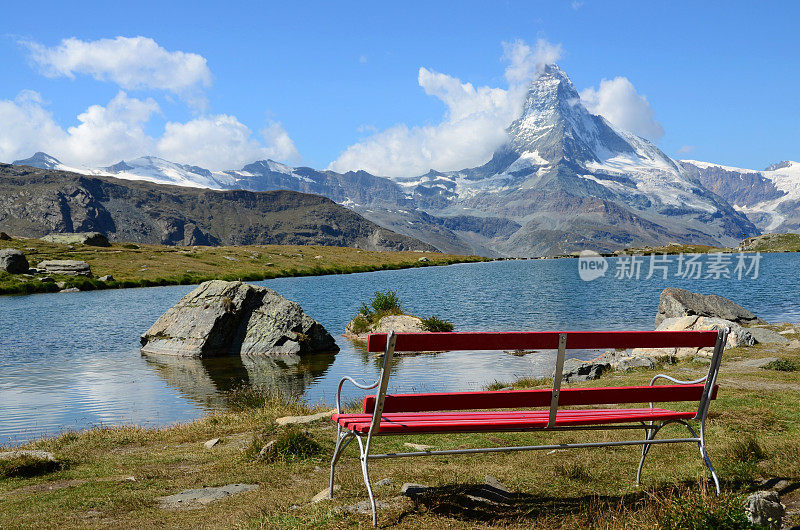 瑞士高山湖和马特洪湖