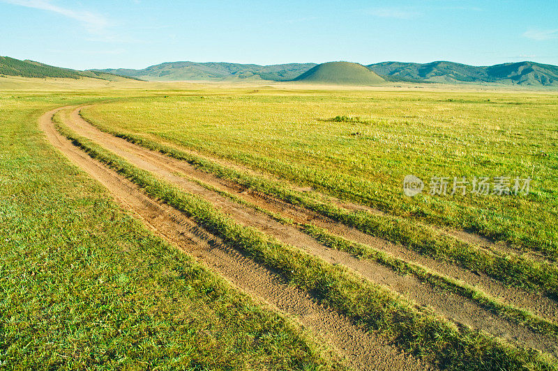 戈壁沙漠的景观