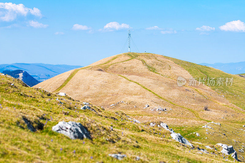 法国连绵的山水、山景和步道