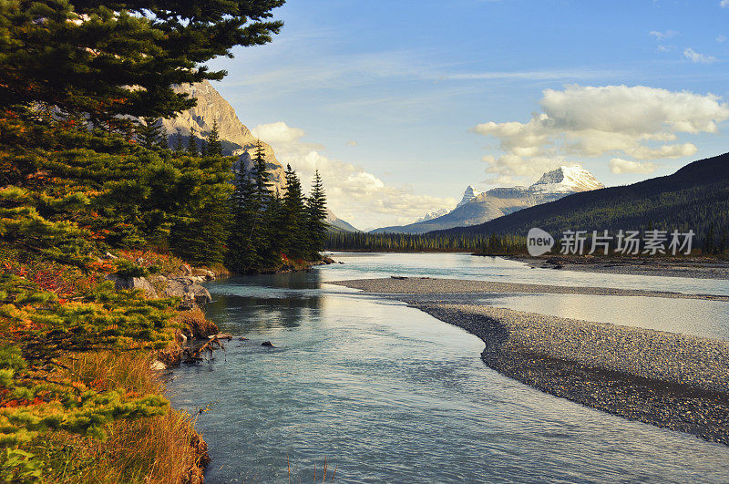 加拿大落基山脉的风景