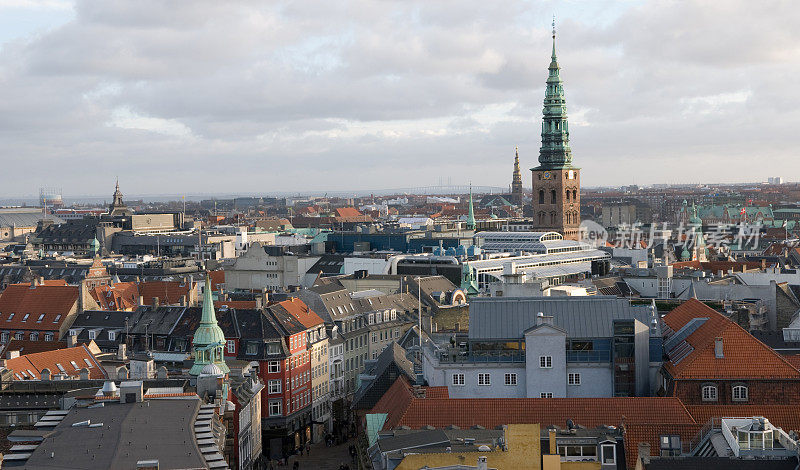 哥本哈根城市视图。