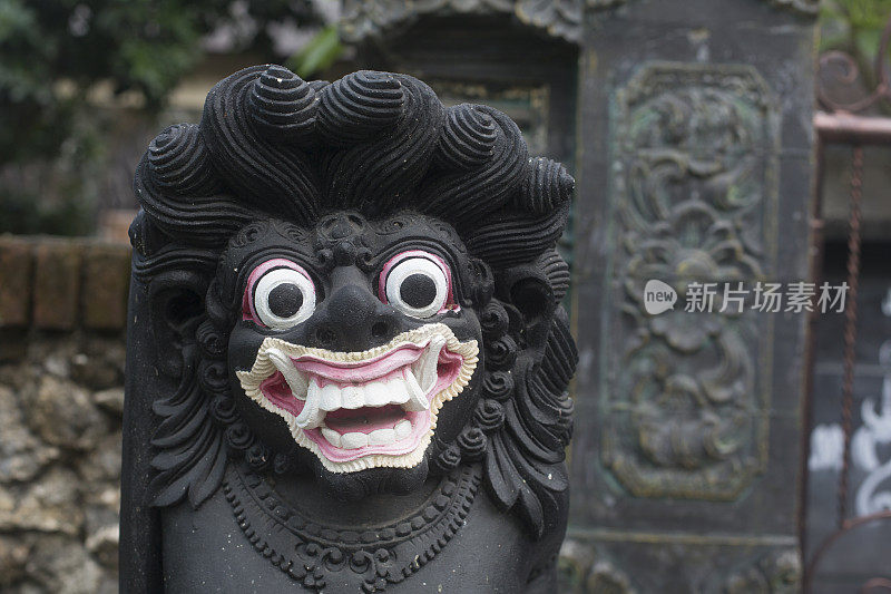 巴厘岛的寺庙雕刻