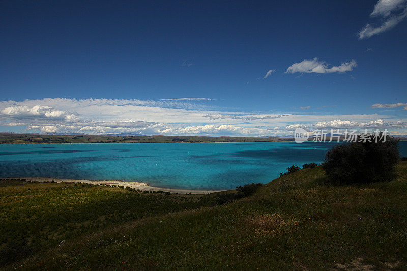 泰卡波湖的风景，新西兰