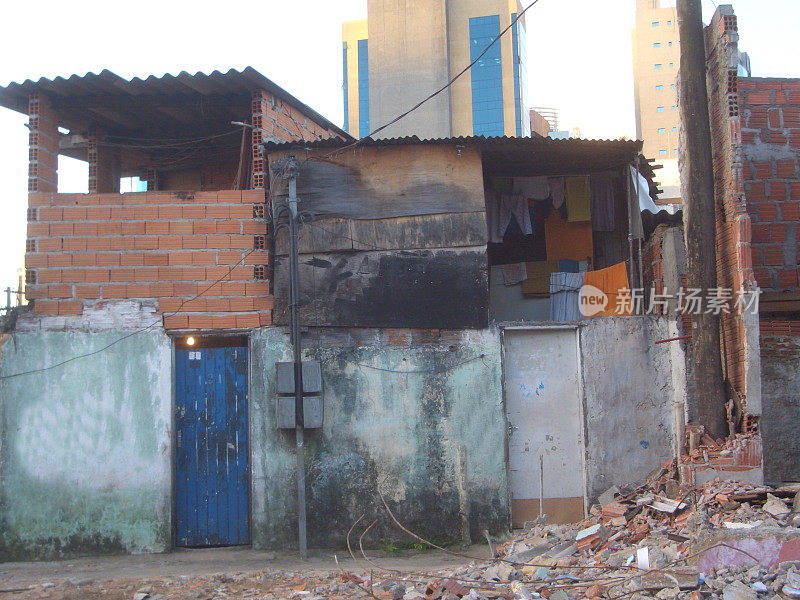 巴西圣保罗贫民窟的贫困
