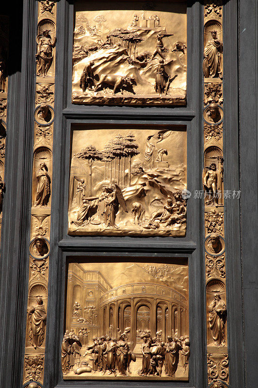 天堂之门细节，意大利佛罗伦萨