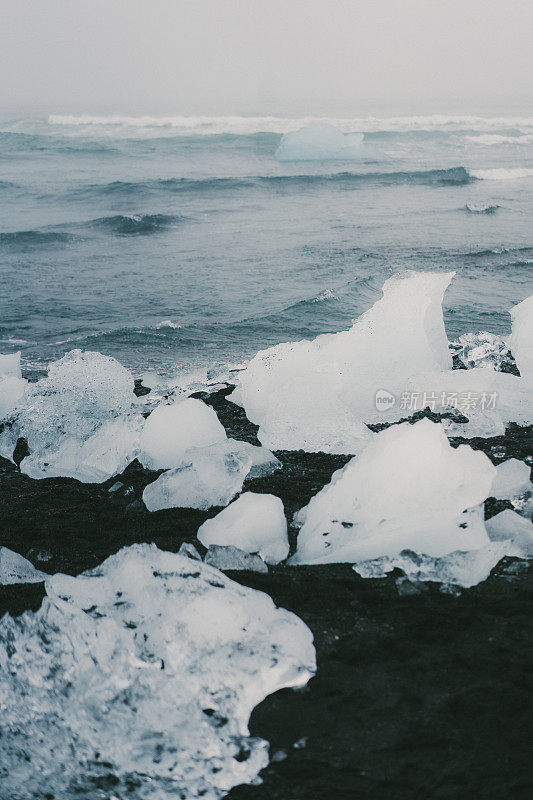 冰岛Jokulsarlon的风景