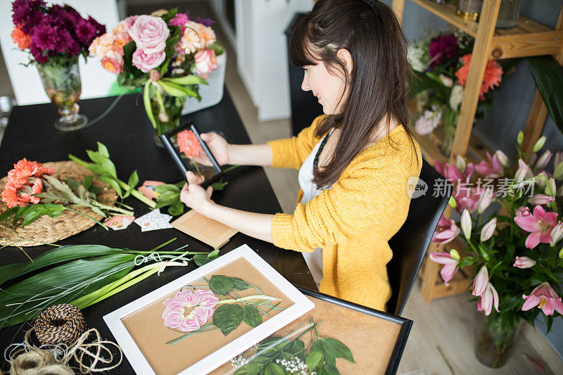 制作压花框架