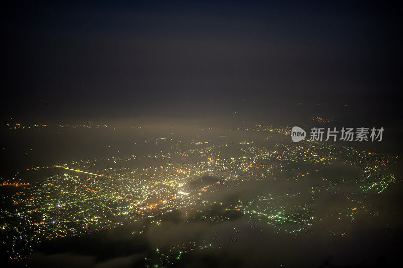 夜景来自布科山，Chichibu,Saitama