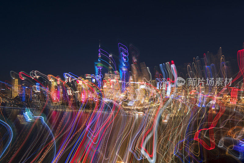 现代上海的天际线