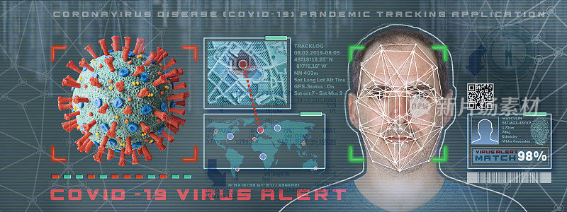 冠状病毒Covid-19跟踪应用检测病毒在人