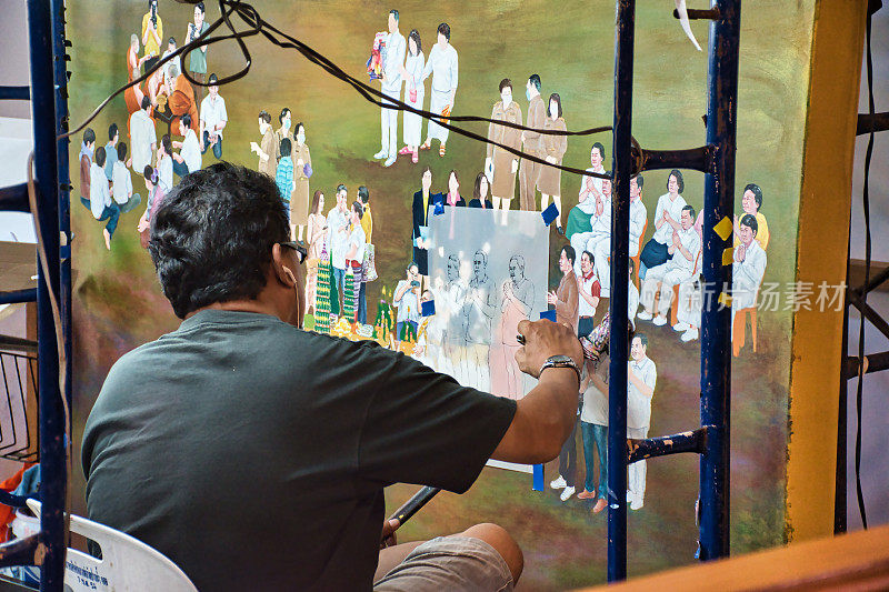 恢复传统绘画的亚洲艺术家