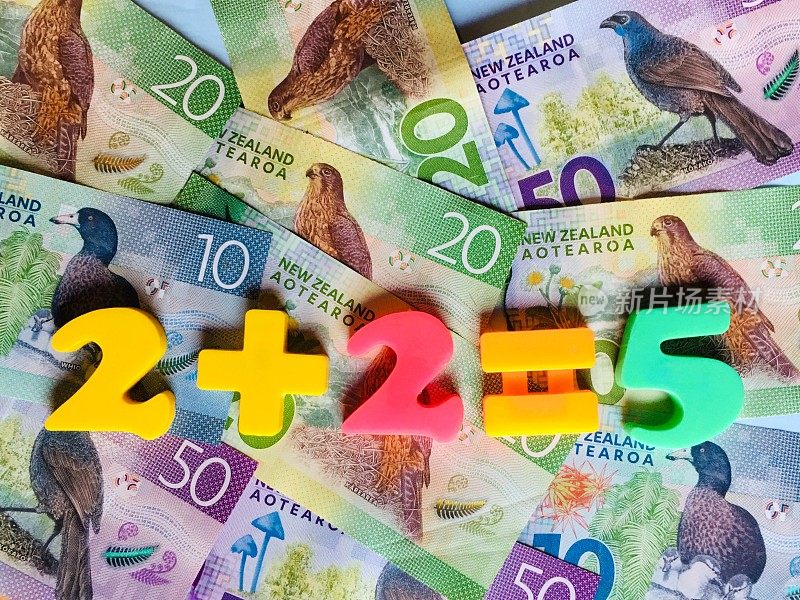 新西兰货币(NZD)金融概念