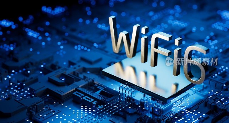 WiFi6具有智能性能的下一代无线通信连接网络。