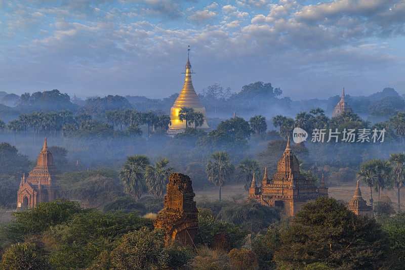 缅甸蒲甘的寺庙。