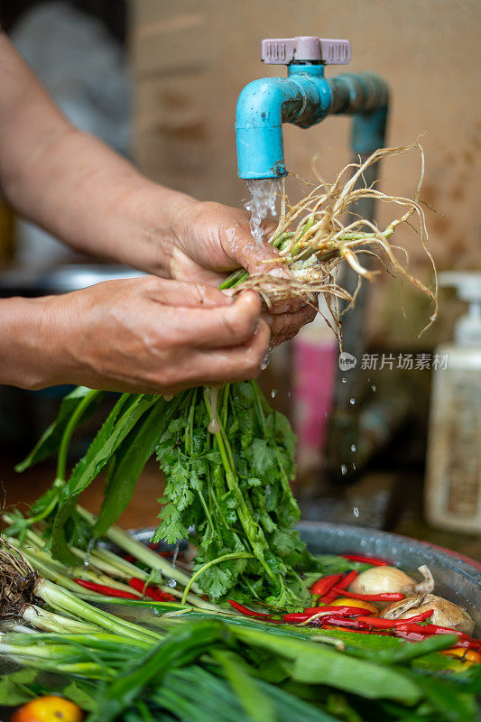 洗有机食品，泰国清迈