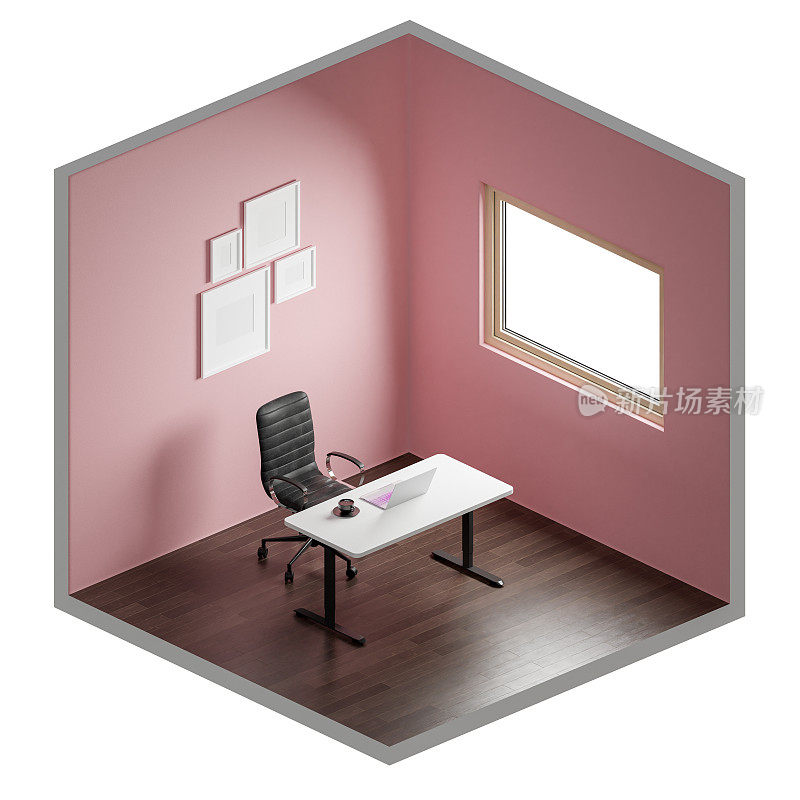 三维等距房间与窗口三维渲染