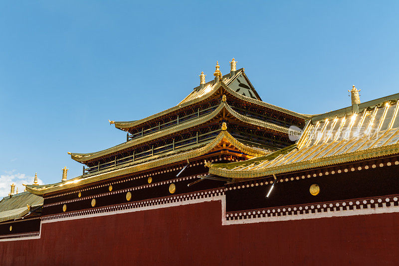 中国琅母寺宏伟的宫殿