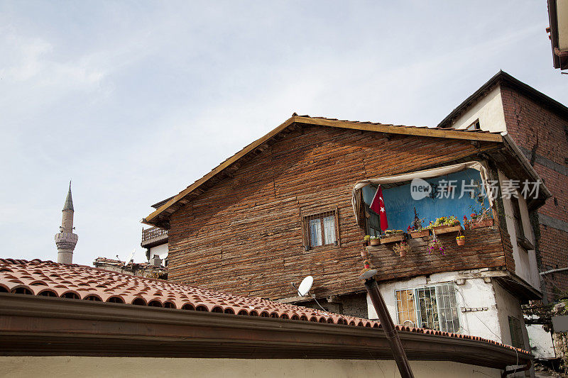 土耳其安卡拉的传统老木屋