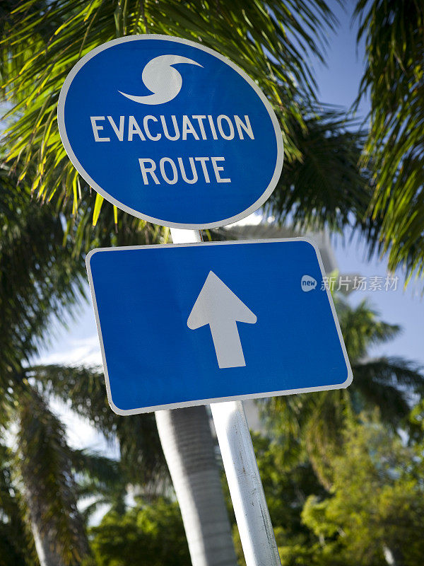 佛罗里达疏散路线标志