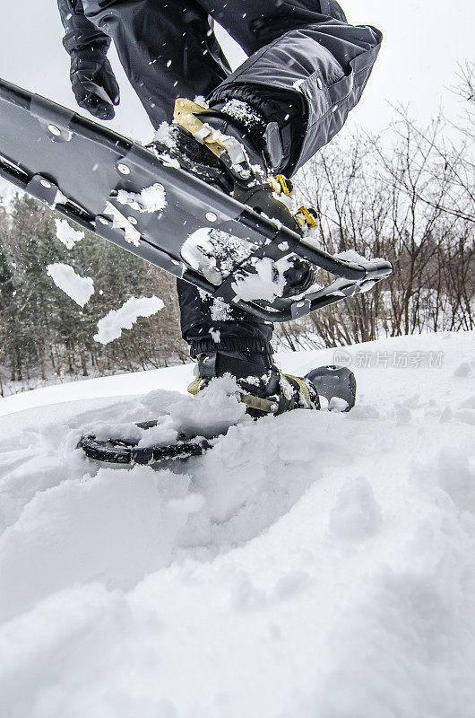 下的雪鞋