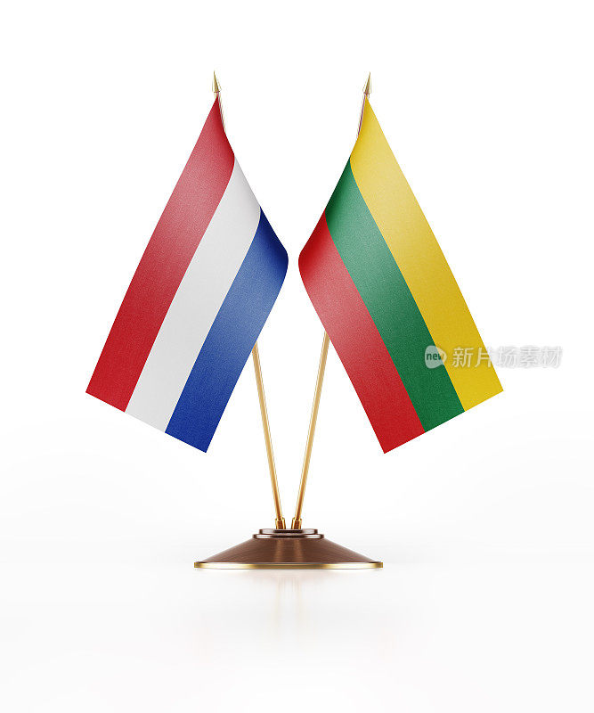立陶宛和荷兰的微型国旗