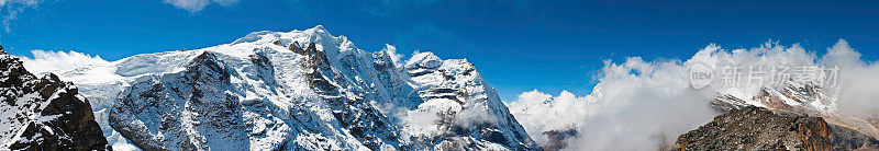 喜马拉雅山山顶全景尼泊尔