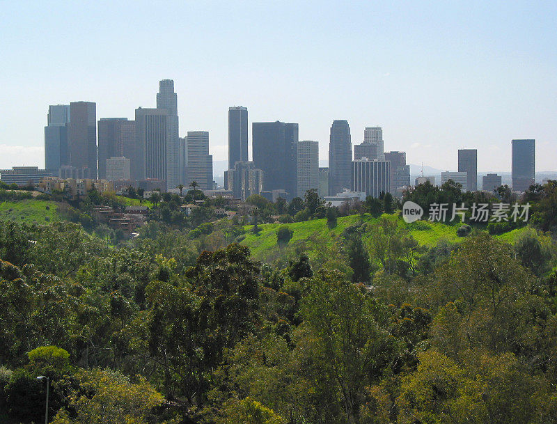 洛杉矶市中心和天堂公园