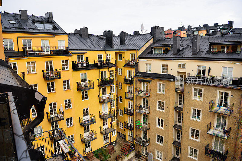 瓦萨斯坦斯德哥尔摩，典型的瑞典城市建筑