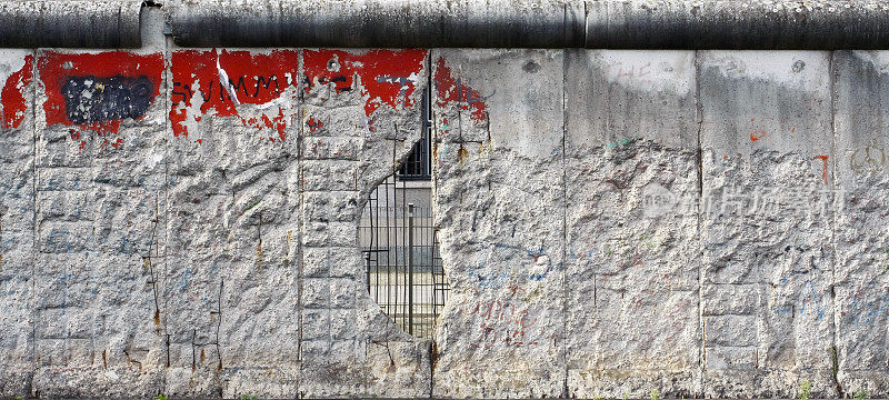 柏林墙上的洞