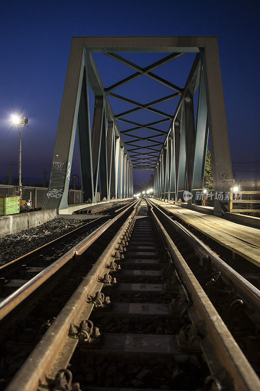 钢桥，铁路轨道