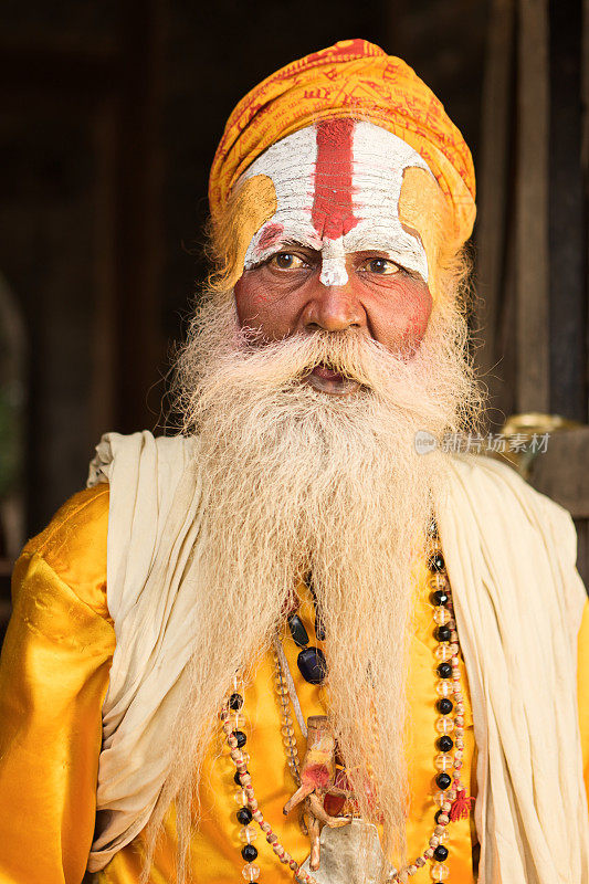 苦行僧——坐在寺庙里的印度圣人