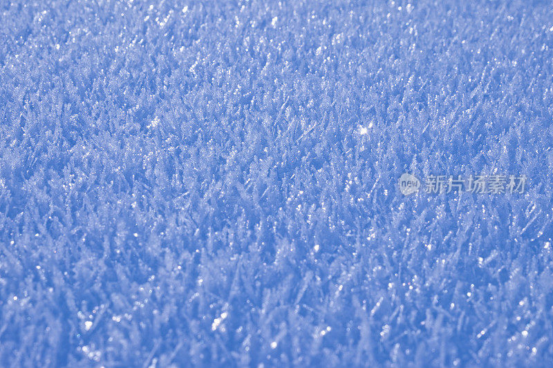 雪和白霜晶体