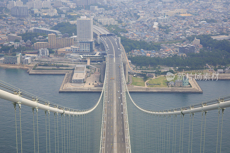 明石海峡大桥鸟瞰图