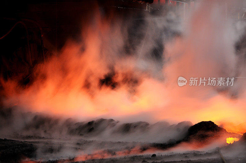 铁水的流动