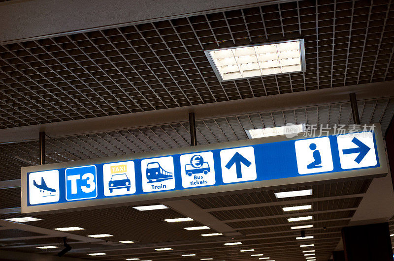 机场方向和信息标志
