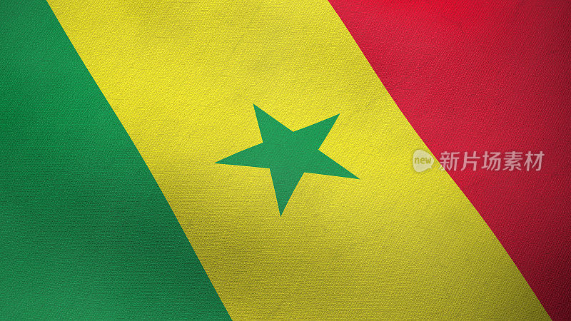 塞内加尔3D旗